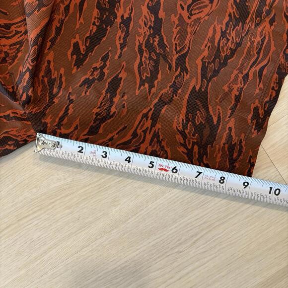 Lululemon Men's Pace Breaker 9" Unlined Shorts Size M Tiger Camo Multi Orange - Picture 6 of 6